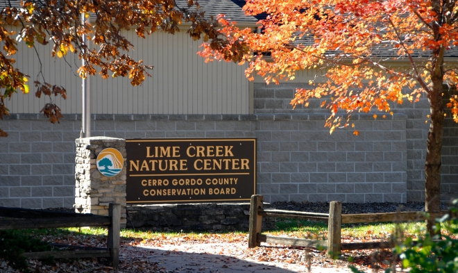 The Lime Creek Nature Center is located at 3501 Lime Creek Road, just outside of Mason City. 